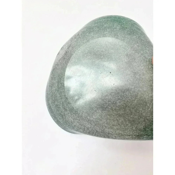 Green Murano Vamasa Barbini Italian Made Hand Blown Glass Heart Shaped Bowl - Picture 7 of 7